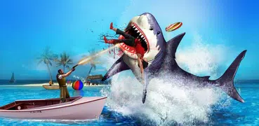 怒っているサメの3Dシミュレーターのゲーム