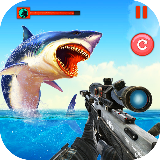 怒っているサメの3Dシミュレーターのゲーム