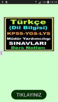 Türkçe Dil Bilgisi Ders Notu Affiche