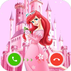 Princess fake video call icono