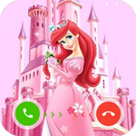 Princess fake video call icon