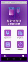 IV Drip Rate Calculator Affiche