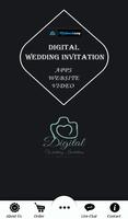 Digital Wedding Invitation Affiche