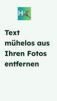 Text aus Foto entfernen Plakat