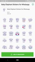 Baby Elephant Stickers for Whatsapp -WAStickerApps 截圖 1