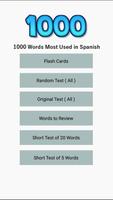 1000 Most Common Words in Span Affiche