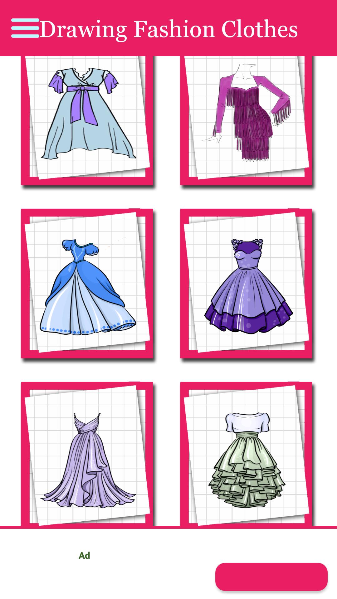 Download do APK de Como desenhar vestido de moda passo a passo para Android