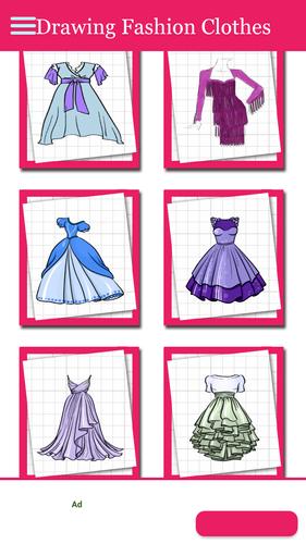 Descarga de APK de Cómo dibujar el vestido de moda paso a paso para Android Descarga de APK de Cómo dibujar el vestido de moda paso a paso para Android