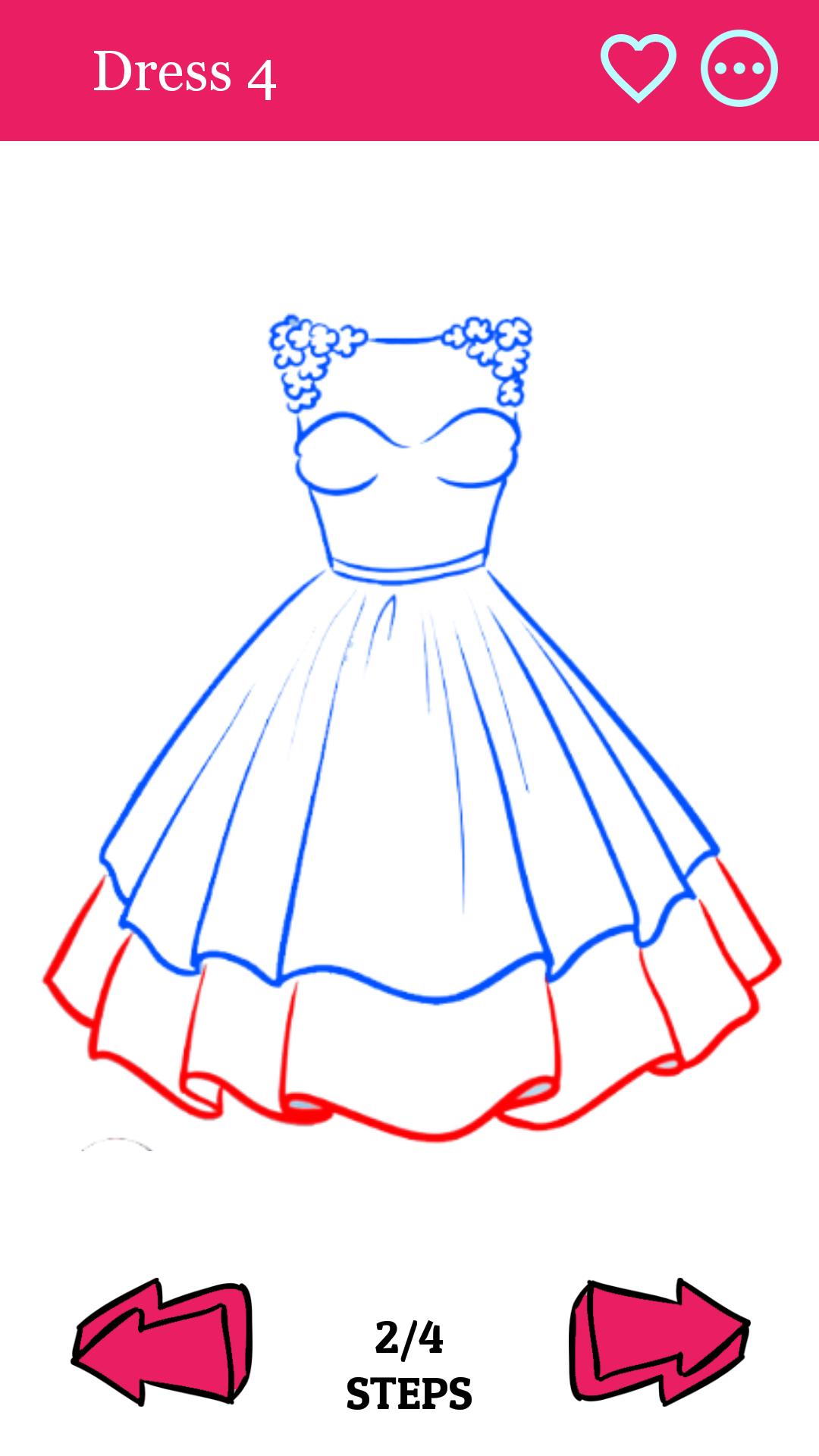 Comment dessiner la robe de mode étape par étape pour