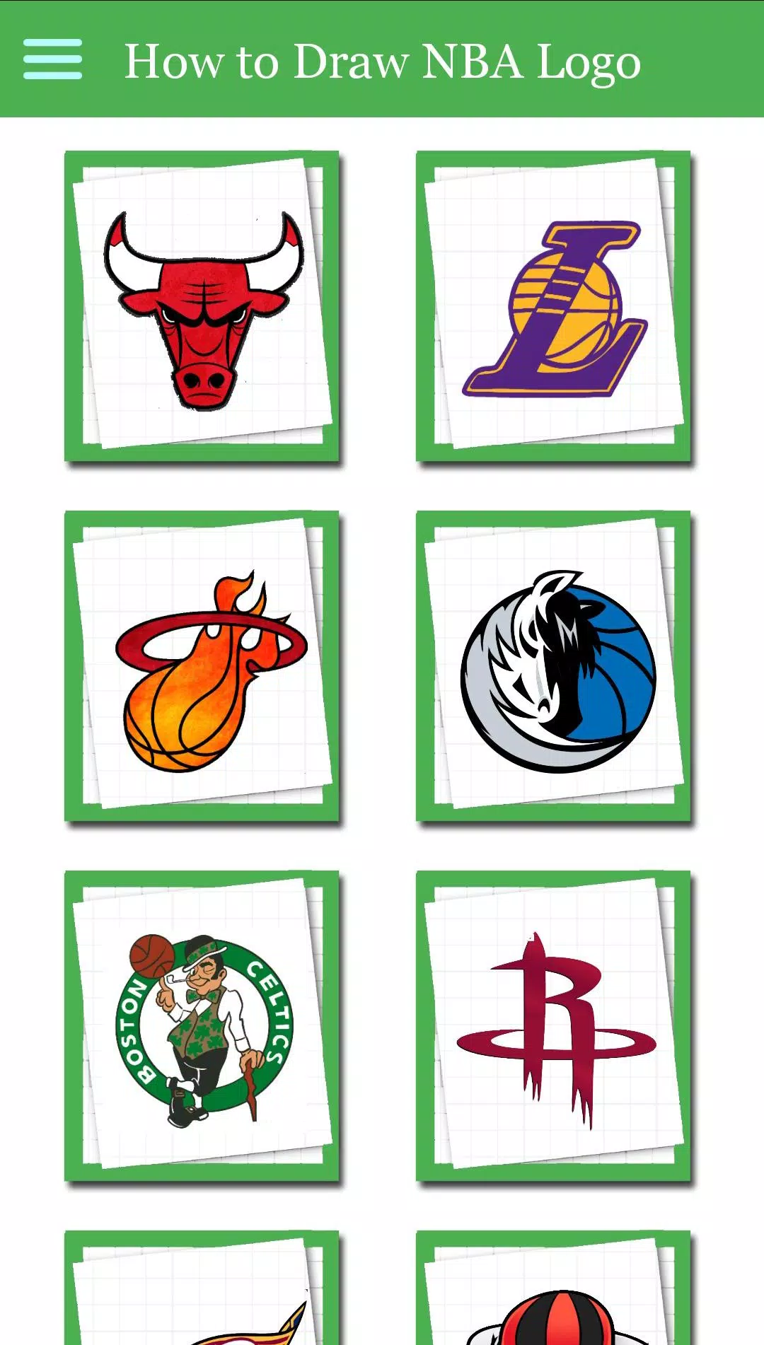 Tải xuống APK Drawing NBA Logo Step by Step cho Android