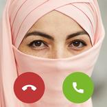 Muslim Woman Video Call