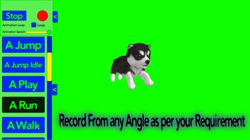 Animated Dog Green Screen VFX imagem de tela 1