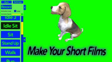 2 Schermata Animated Dog Green Screen VFX