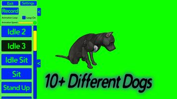 3 Schermata Animated Dog Green Screen VFX