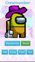 Among Us Pixel character generator, maker Screenshot 1