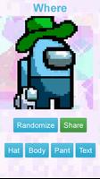 Among Us Pixel character generator, maker Screenshot 3