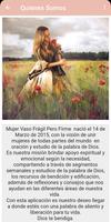Mujer Vaso frágil pero Firme 2 تصوير الشاشة 1