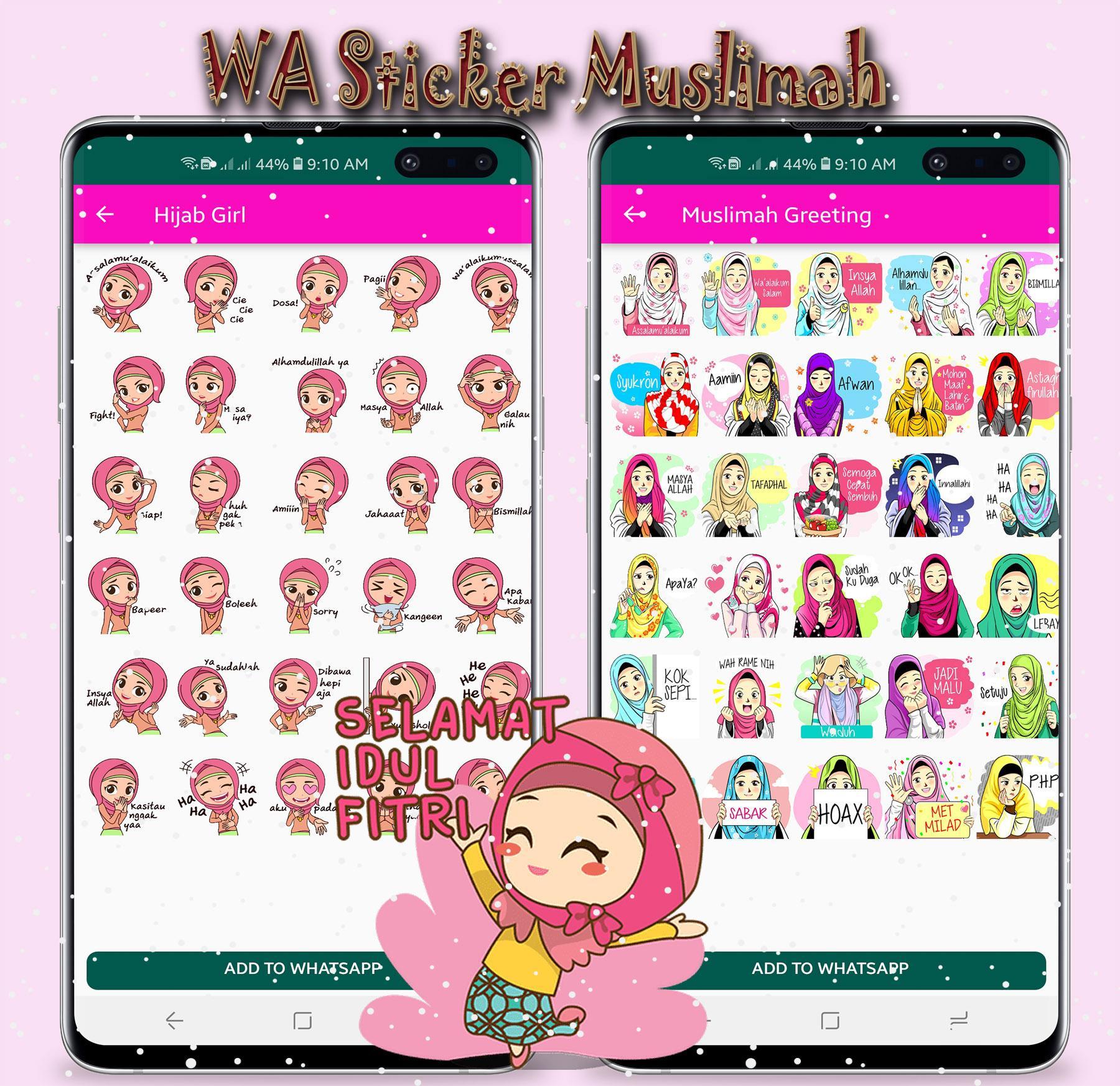 Download Sticker Wa Muslimah  Download Gratis 