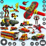 Flying Limo Car Robot Games simgesi