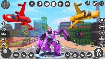 Flying Limo Car Robot Games capture d'écran 3