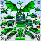 Dragon bus robot voiture jeu icône