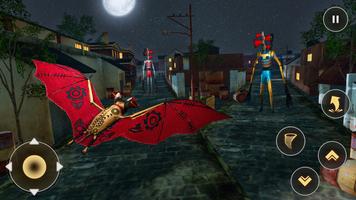 Siren Head Robot Car Game: Bat Robot Wars ảnh chụp màn hình 2
