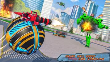 Flying Red Ball Car Robot captura de pantalla 1