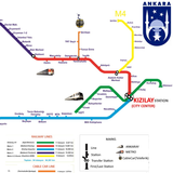 Ankara Metro Map Tourist Guide Offline