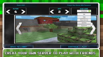 Blocky Shooting Arena 3D Pixel captura de pantalla 3
