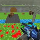 Blocky Gun Paintball أيقونة