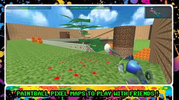 Blocky Gun Paintball الملصق