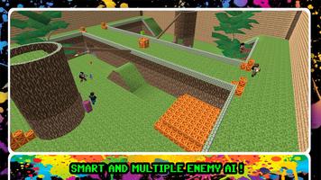 Blocky Gun Paintball 截图 1