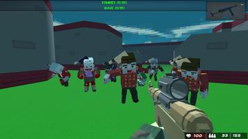 Blocky Gun Warfare Zombie постер