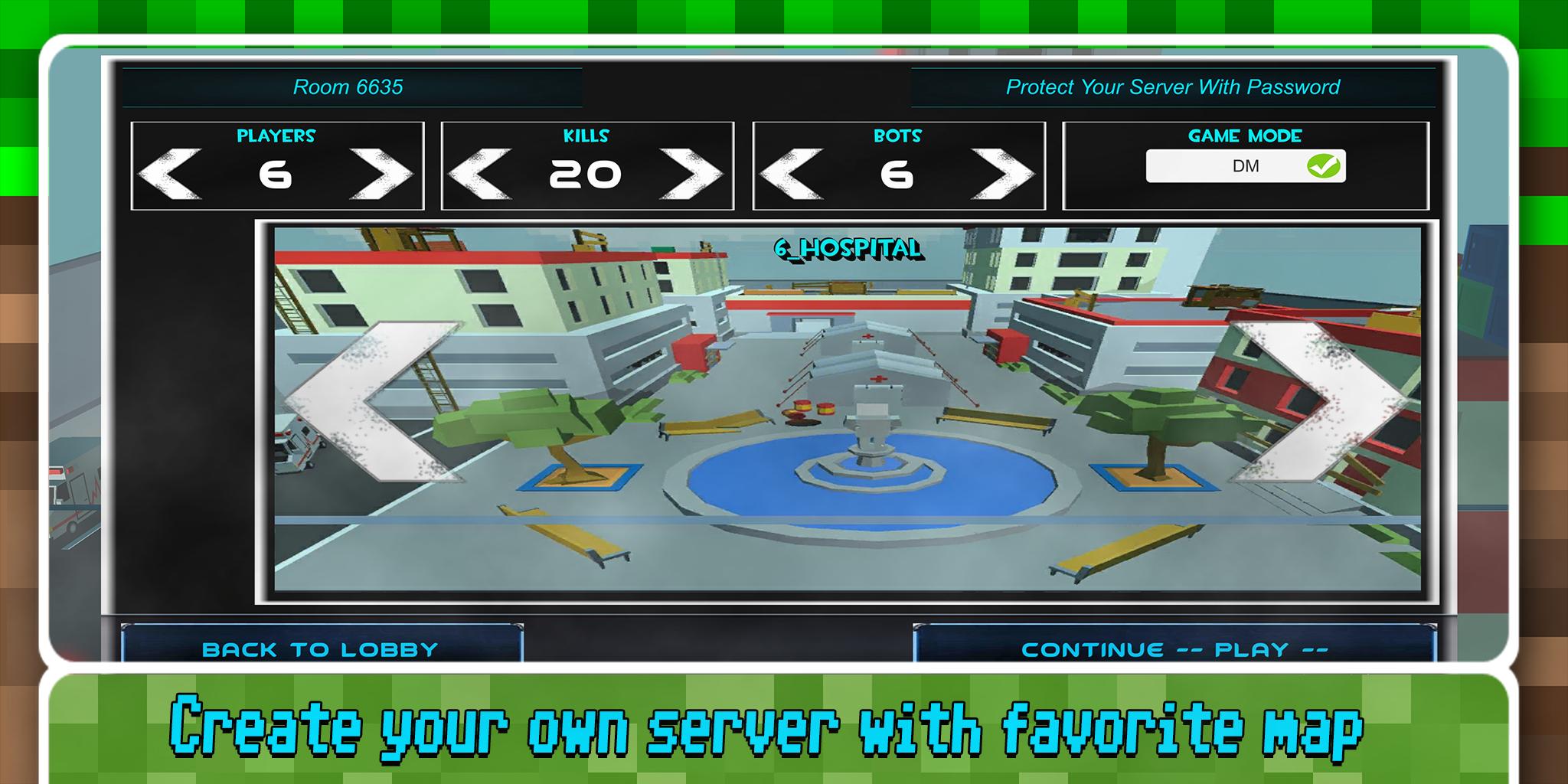 Android 用の Shooting Blocky Combat Swat Gungame Survival Apk をダウンロード