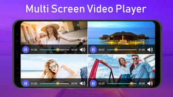 Hd Video Player : Multi Screen Video Player capture d'écran 1