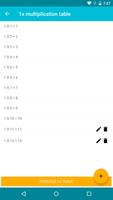 Multiplication Table capture d'écran 3