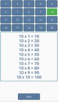 Multiplication table free for kids poster