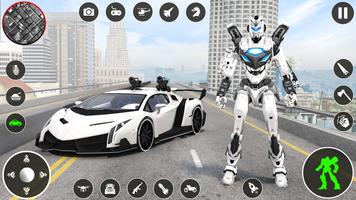 Robot Car Transform Car Game poster