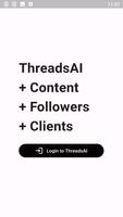 ThreadsAI: Write Viral Content Affiche