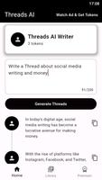 ThreadsAI: Write Viral Content capture d'écran 1