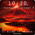 Volcano Pattern Lock Screen