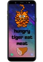 Hungry Tiger - eats meat capture d'écran 3