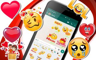 WAStickerApps любовь любовные стикеры для WhatsApp постер