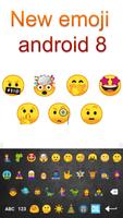 Cute emoji keyboard 8 ポスター