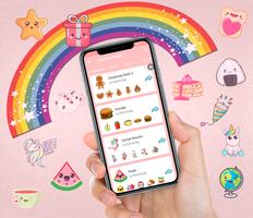 🌈 WAStickerApps stickers Kawaii pour WhatsApp capture d'écran 2