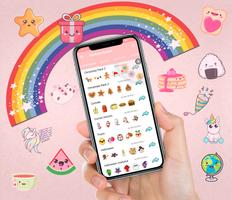 🌈 WAStickerApps WhatsApp için Kawaii Etiketler Ekran Görüntüsü 3