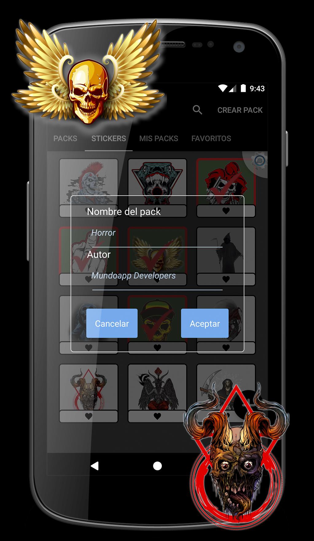 Scary And Terror Stickers Wastickerapps For Android Apk Download