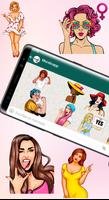 🌺WAStickerApps Women Stickers for WhatsApp🌺 poster