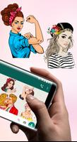 🌺Nhãn dán phụ nữ cho WhatsApp WAStickerApps🌺 ảnh chụp màn hình 1