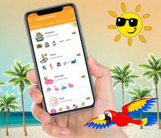 ⛱️Stickers Summer for WhatsApp - WAStickerApps☀️ screenshot 3